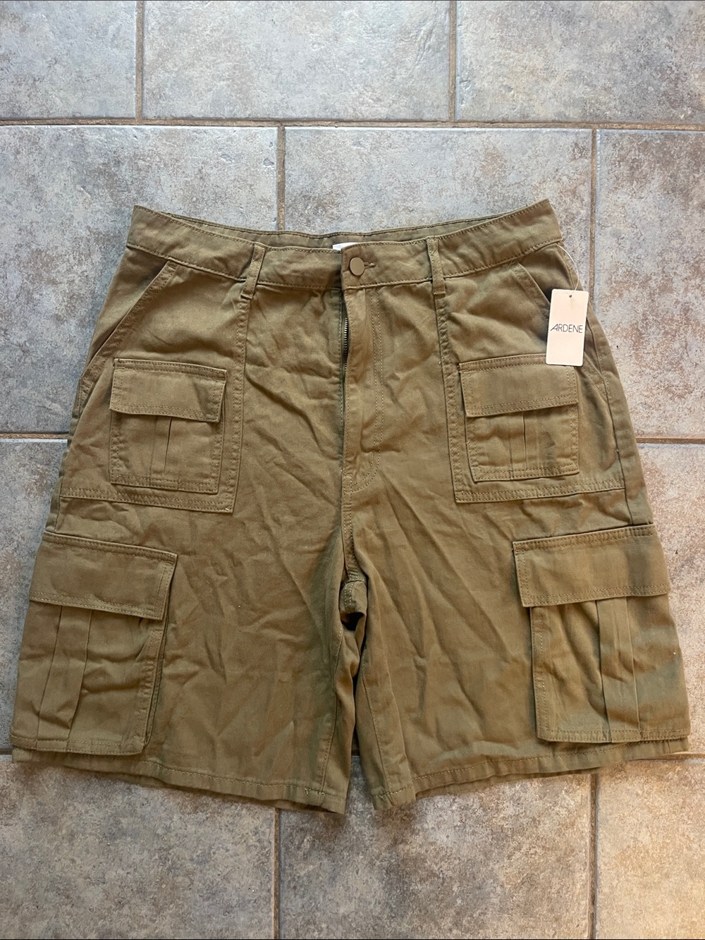 Ardene unisex Olive Cargo Utility Shorts